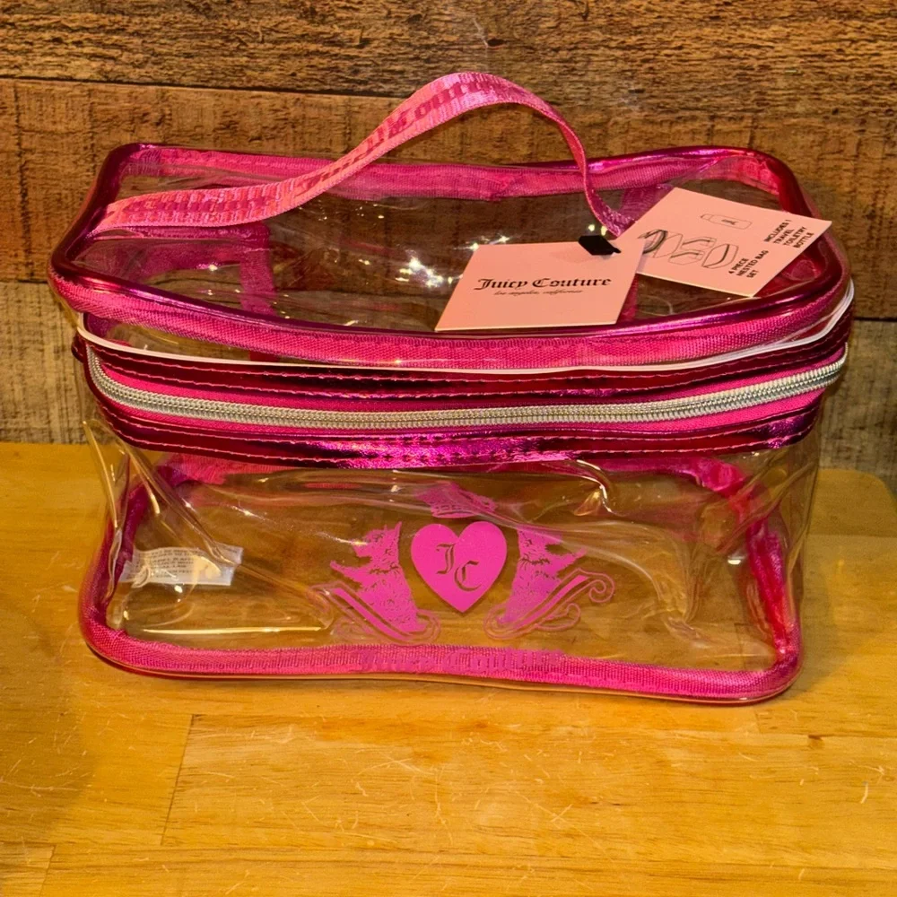 🎀Juicy Couture Clear Cosmetics Travel Case